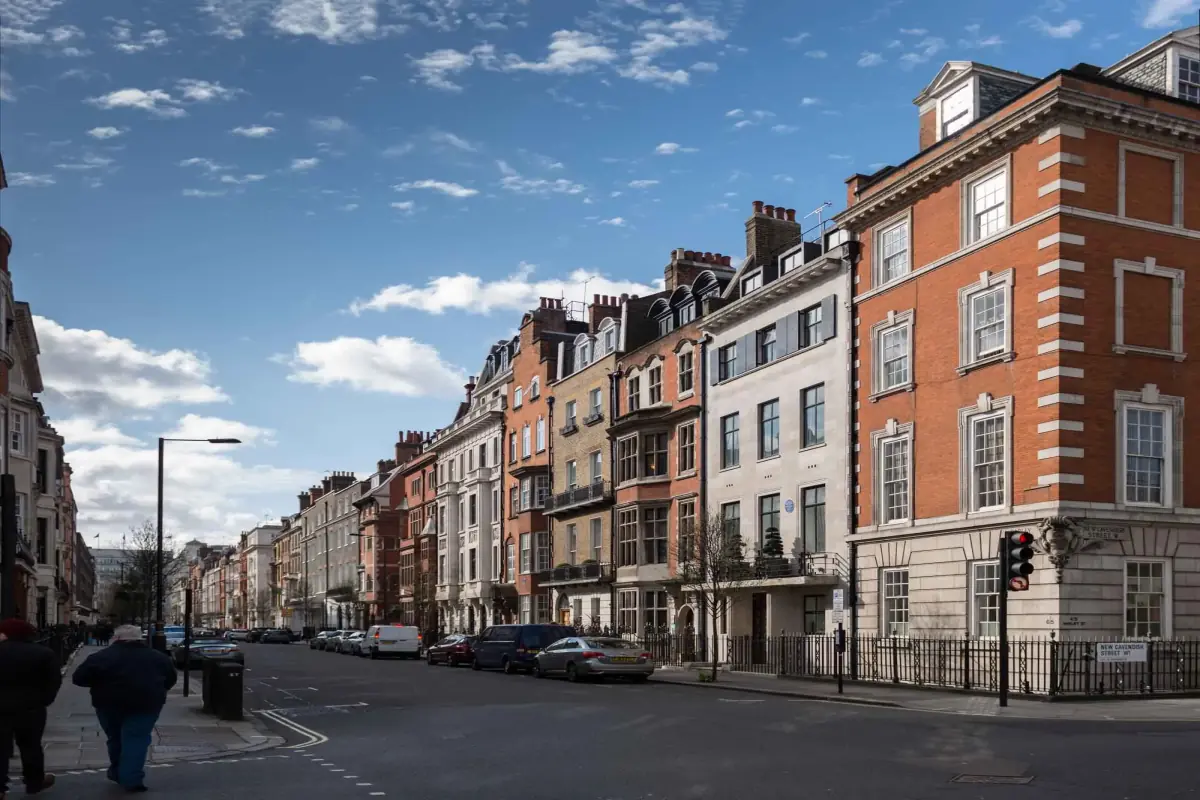 Street view of PRP London Clinic on Harley Street