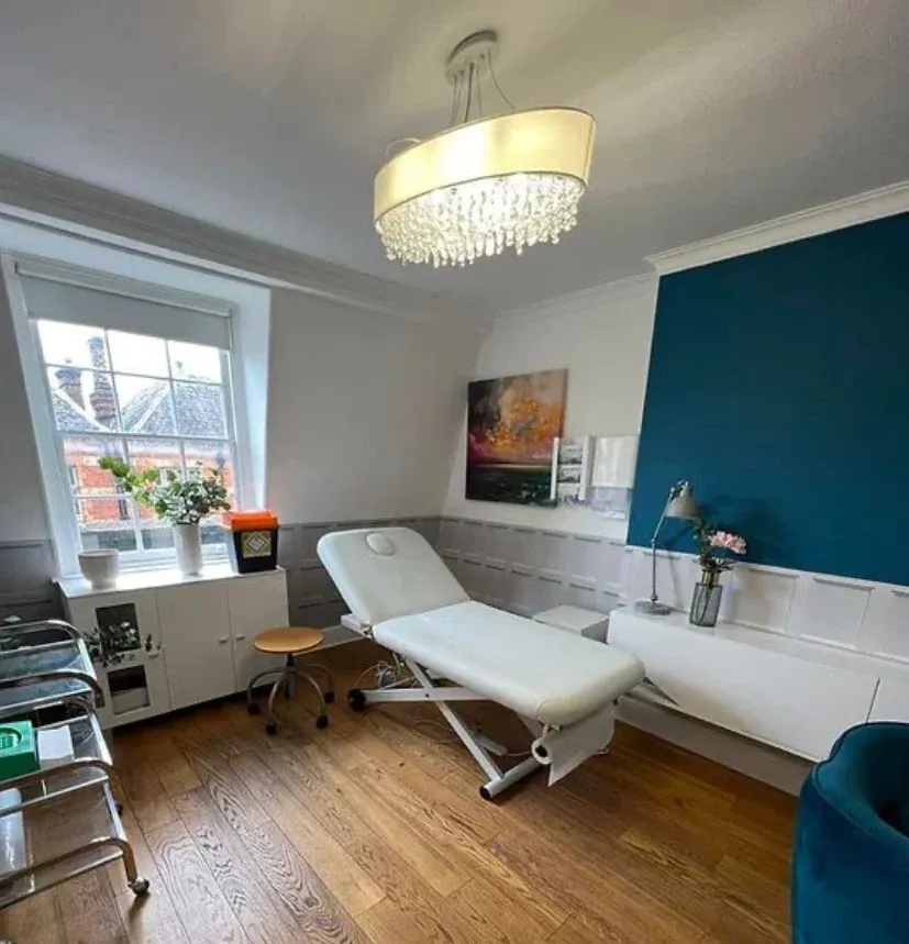 Treatment room at PRP London Clinic Harley Street