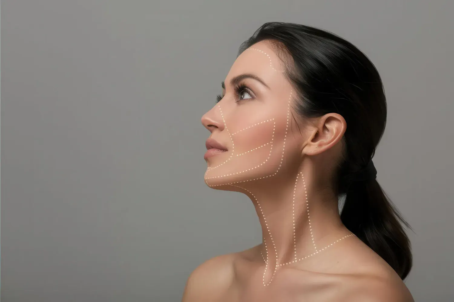 Patient discussing neck and jawline concerns with our medical team in London